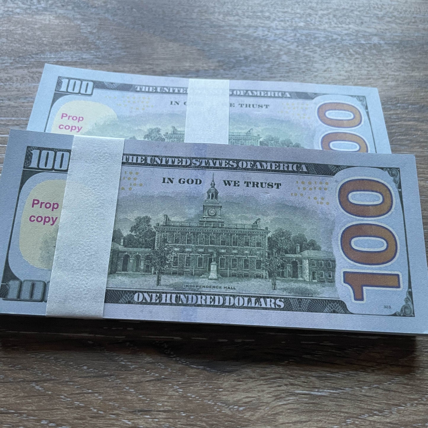$20,000 Full-Print Prop Cash in $100 Bills