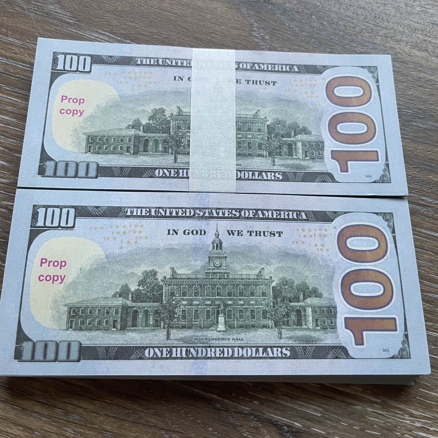 $20,000 Full-Print Prop Cash in $100 Bills