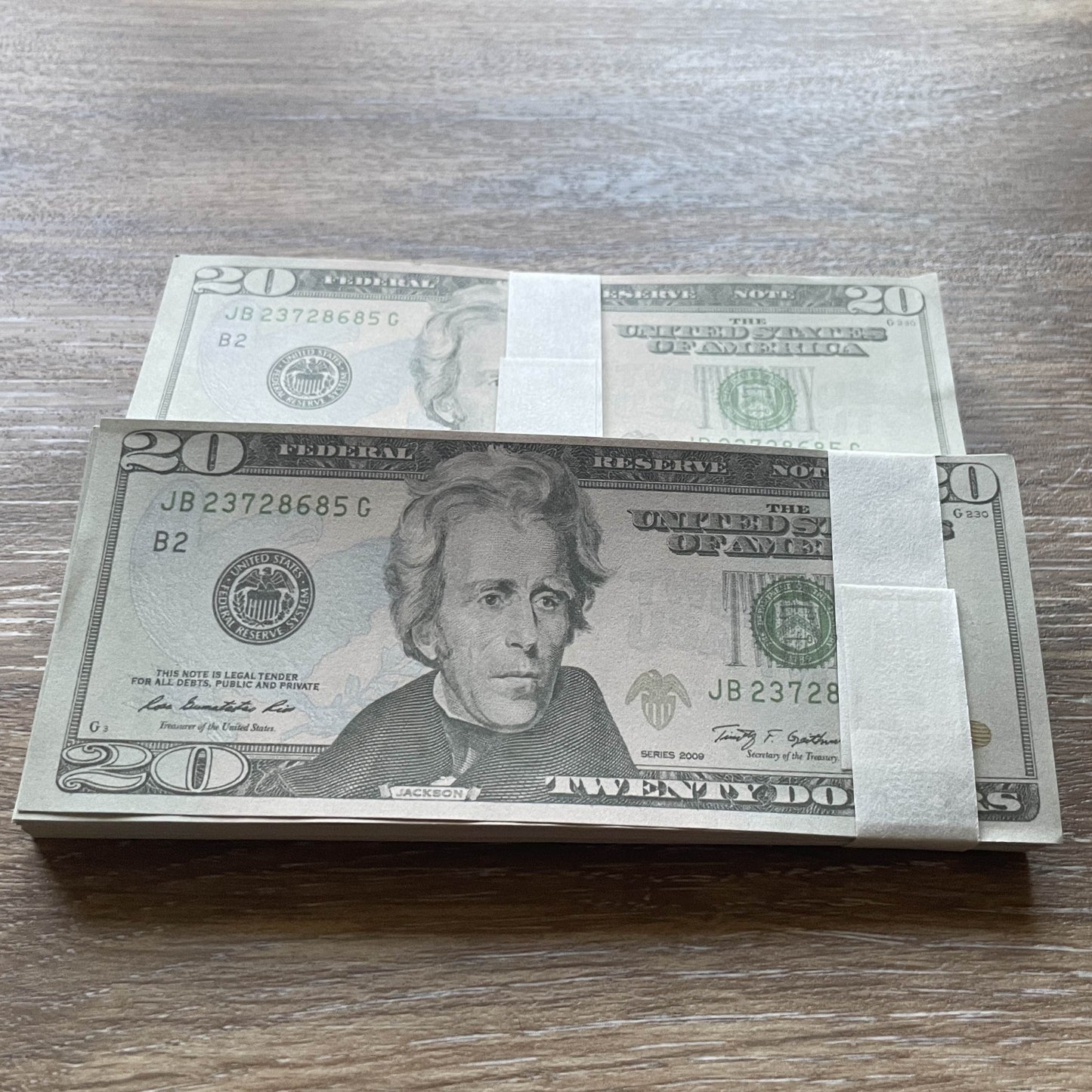 $4,000 Full-Print Prop Cash in $20 Bills