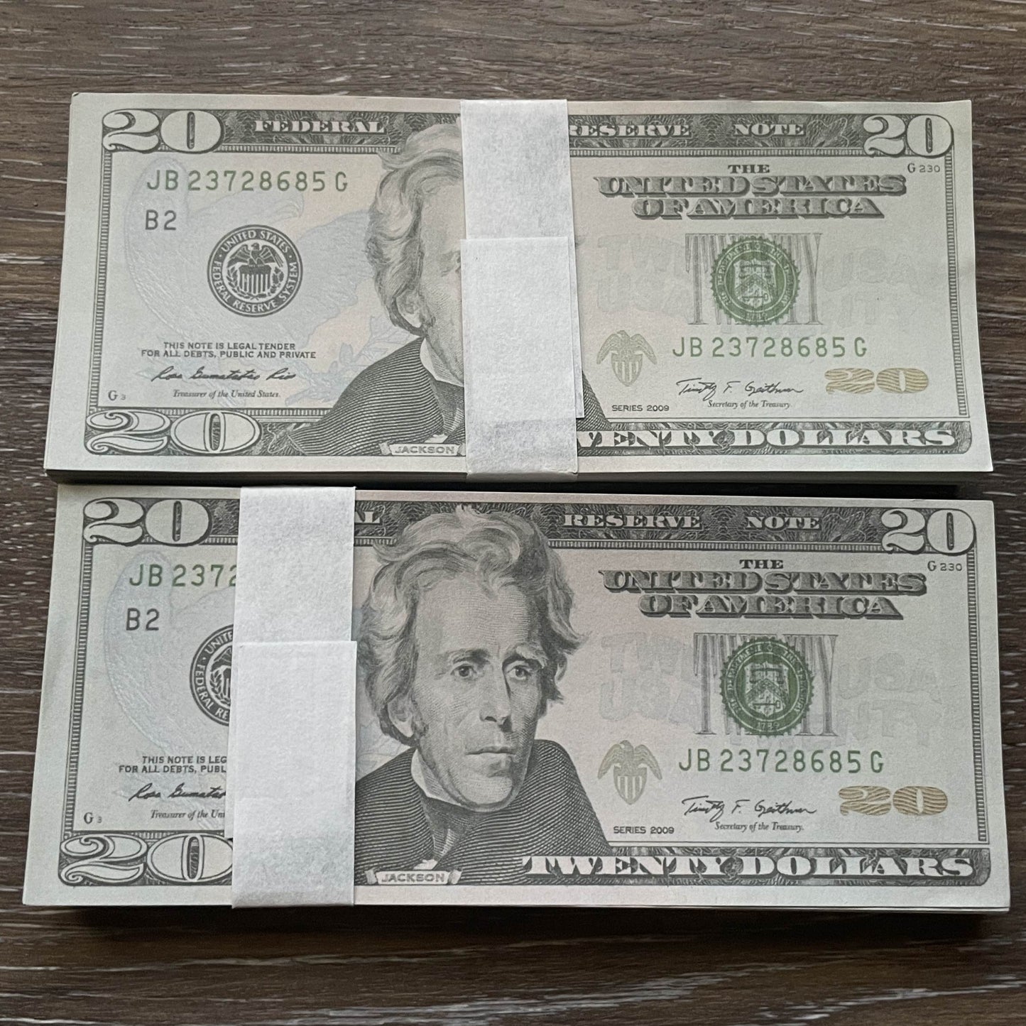 $4,000 Full-Print Prop Cash in $20 Bills